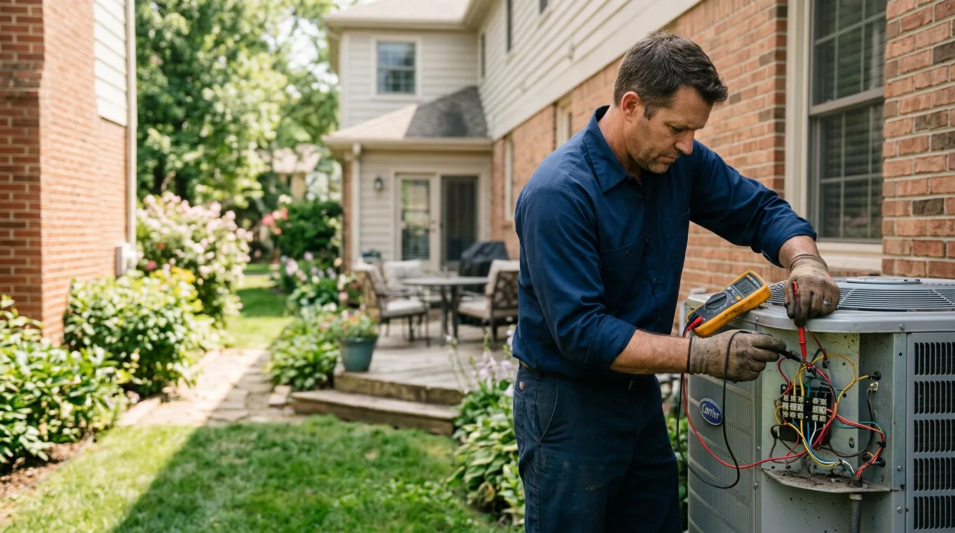 HVAC technician working near Burr Oak, MI